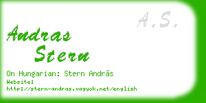 andras stern business card